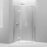 Duschkabine Bernstein Ex406a Viertelkreis Dreht&uuml;r Nano Esg 90x90cm