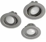 3x Wifi Led Einbaustrahler 5w/32w Satin Nickel