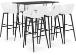 7-tlg. Bar-set Schwarz Und Wei&szlig; Vidaxl
