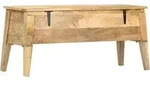 Aufbewahrungstruhe 99 X 35 X 48 Cm Massivholz Mango - Vidaxl