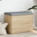 Vidaxl - Sitzbank Mit Stauraum Sonoma-eiche 62x42x45 Cm Holzwerkstoff