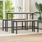 Vidaxl Dining Bench Natural 100 X 32.5 X 49 Cm Solid Pine Wood