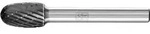 Hartmetall Hochleistungsfr&auml;sstift Tropfen Tre &radic;&ograve; 10x16 Mm Schaft-&radic;&prod; 6...