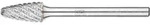 Pferd Tools Hartmetall Hochleistungsfr&auml;sstift Rundbogen Rbf &Oslash; 06x13 Mm Schaft-&oslash; 3