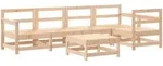 6-tlg. Garten-lounge-set Massivholz Kiefer Vidaxl