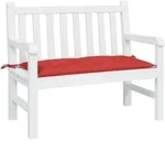 Gartenbank-auflage Rot 100x50x7 Cm Oxford-gewebe Vidaxl