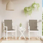Gartenstuhlauflagen F&uuml;r Niedriglehner 2 Stk. Taupe 100x50x3 Cm Vidaxl