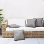 Sofakissen 4 Stk. Grau 60x60 Cm Stoff Vidaxl