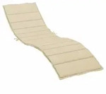 Vidaxl Sun Lounger Cushion Beige 200x60x3cm Oxford Fabric