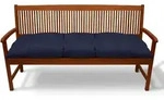 Bankpolster Flair Bk Dunkelblau, 120x50x10cm - Beautissu