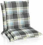 2er Set Sunny Bk Niedriglehner Auflagen 100x50 Cm In Blau Kariert