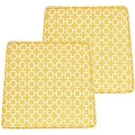 Gartenstuhlkissen 2er Set Terni 37 X 34 Cm Gelb