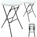 2er Set Stehtisch Klappbar &Oslash; 72 Cm Aus Kunststoff - Bistrotisch Klapptisch