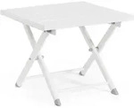 Bizzotto Klappbarer Beistelltisch Taylor Wei&szlig; 44x43x36