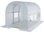 Toolport - Foliengew&auml;chshaus Gew&auml;chshaus 2x3m Stabil & Langlebig Mit Fenster -