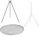 Stahl Schwenkgrill Mit Grillzubeh&ouml;r Dreibein Grill Inkl. Edelstahl Grillrost...