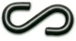Moravia S-haken 7 Fb Schwarz 10er 10 St&uuml;ck 10 Stk