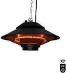 Heizstrahler Albano &ndash; Terrassenheizer 1500w - Schwarz &ndash; Carbon Element - Mit