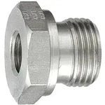 Kurze Wechselreduzierung, G 3/8 A., G 1/8 I., Edelstahl 1.4571 - Riegler