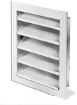 Helios Wsg 400 Wetterschutzgitter Quadratisch, 472x60x472mm, Aluminium Naturfarben