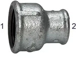 Riegler - Muffen 240, Ig/ig, Rp 3, Rp 1 1/2, Schw. Temperguss Feuerverz.