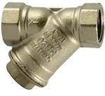 Riegler Schmutzf&auml;nger, Messing Vernickelt, G 3/4, Dn 20, Mw 0,3 Mm