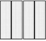 Vidaxl - Fliegengitter-t&uuml;rvorh&auml;nge 2 Stk. Magnet Schwarz 200x80 Cm