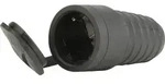Schutzkontakt-kupplung Gummi Pvc-ei Ip44 Deckel Schwarz Stecker & Kupplungen