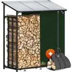 Gardebruk&reg; Kaminholzregal Xxl Mit Wasserabweisender Abdeckplane Und Tragetasche
