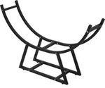 Ml-design - Kaminholzregal 55x94x21 Cm, Schwarz, Metall, Innen/au&szlig;en, U-f&ouml;rmiges