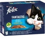 Felix Fantastisches Katzenfutter Mit Fischgeschmack In Gelee 1,02 Kg (12 X 85 G)