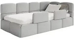 Selsey Cloudy &sbquo;&Auml;&igrave; Kinderbett 120 Cm, Bettkasten, 2x Rausfallschutz, Boucl&radic;&copy;,