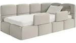 Selsey Cloudy &ndash; Kinderbett 120x200, Kopfteil Rechts, Matratze & Bettkasten,...