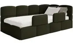 Selsey Cloudy &ndash; Kinderbett 120 Cm, Bettkasten, 2x Rausfallschutz, Boucl&eacute;, Rechts,