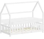 Ml-design Kinderbett Hausbett 80x160 Cm Mit Matratze, Rausfallschutz, Dach &