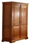 Kleiderschrank Akazie 140x65x200 Honig Lackiert Oxford 0437