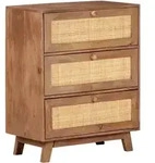 Sideboard 61x35x76 Cm Massivholz Mango Vidaxl
