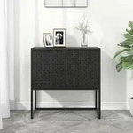 Sideboard Schwarz 75x35x75 Cm Stahl Vidaxl