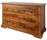 Kommode Akazie 145x58x90 Honig Lackiert Oxford 0447
