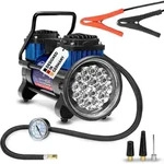 Alca&reg; Kompressor, Autokompressor, Luftkompressor Mit Licht, 10 Bar, Anschluss An 12v
