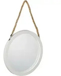 Relaxdays - Wandspiegel Mit Seil, &Oslash; 35 Cm, Runder Spiegel Zum Aufh&auml;ngen,