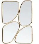 Wandspiegel Diancey 70 Cm 100 Cm Metall Gold