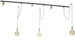Modernes Schienensystem Mit 3 Strahlern Und 3 Pendeln Gold 1-phasig - Iconic Cavalux
