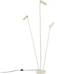 Qazqa Moderne Stehleuchte Beige 3-lichter Gu10 35mm - Thomas