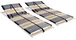Lattenroste 2 Stk. Mit 42 Latten 7 Zonen 70x200 Cm Vidaxl
