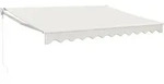Markise Einziehbar Creme 3,5x2,5 M Stoff Und Aluminium Vidaxl