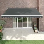 Vidaxl Automatic Retractable Awning Anthracite 4x3 M