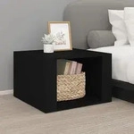 Nachttisch Schwarz 57x55x36 Cm Holzwerkstoff Vidaxl