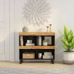 Beistellschrank 85x33x75 Cm Massivholz Mango Vidaxl