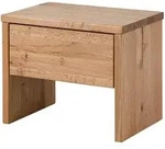 Massivmoebel24 - Nachttisch Zerreiche 50x35x40 Natur Ge&ouml;lt Jangali 729